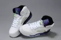 sport air jordan 5 femmes chaussures afficher populaire blanc violet